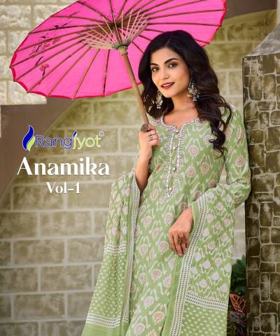 Anamika Vol 1 By Rangjyot Fancy Ready To Wear Salwar Kameez Collection